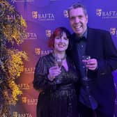 Jamie Sefton and Jackie Mulligan from Game Republic at the BAFTA Games Awards.