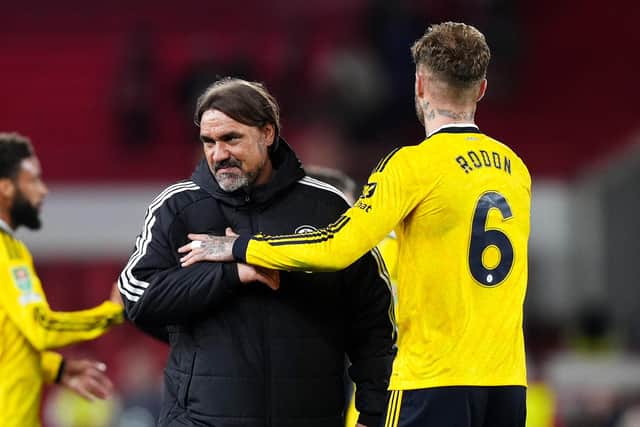 MEASURED RESPONSE: Leeds United manager Daniel Farke (left) (Image: Press Association)