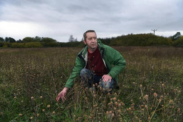 Priory Meadows divides Hull from Cottingham and are a rare unimproved wet grassland ecosystem that survived urban expansion and despite lack of management still support a rich variety of plants including orchids. Pictured Tim Conway from Priory Meadows Community Interest Company. Picture Jonathan Gawthorpe 15th October 2026