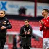 Michael Duff, pictured after Barnsley's win over Plymouth earlier this year. Picture: Bruce Rollinson.