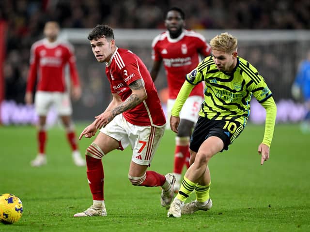 Neco Williams was linked with Leeds United in January and is now said to be on Newcastle United's radar - as is Emile Smith Rowe. Image: Shaun Botterill/Getty Images