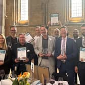 Colleagues from John Planck, EPR Architects and Beardmore celebrate award wins for The OWO project