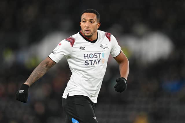 Nathaniel Mendez-Laing has impressed for Derby County this season. Image: Michael Regan/Getty Images