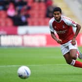 SCARE: Rotherham United's Denzel Hall (Image: Jonathan Gawthorpe)