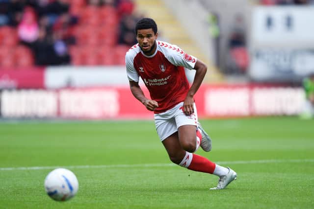 SCARE: Rotherham United's Denzel Hall (Image: Jonathan Gawthorpe)