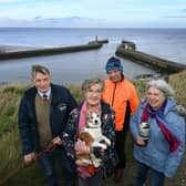 Whitby harbour.
Fight4Whitby: Chris Riddols, Sue Boyce, Andy Jefferson and Joyce Stangoe.
13h February 2024.
Picture Jonathan Gawthorpe