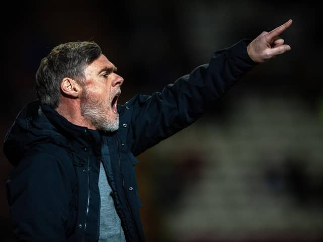 Bradford City manager Graham Alexander, pictured during the recent League Two home game against former club Salford City. Picture: Bruce Rollinson.