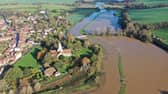 Flooding in Alfriston. Picture by Eddie Mitchell