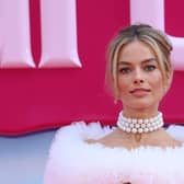 Margot Robbie attends The European Premiere Of "Barbie" at Cineworld Leicester Square on July 12, 2023 in London, England. (Photo by Lia Toby/Getty Images for Warner Bros.)
