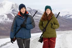 Suranne Jones and Rose Leslie in Vigil Series 3. Picture: BBC / World Productions / Mark Mainz