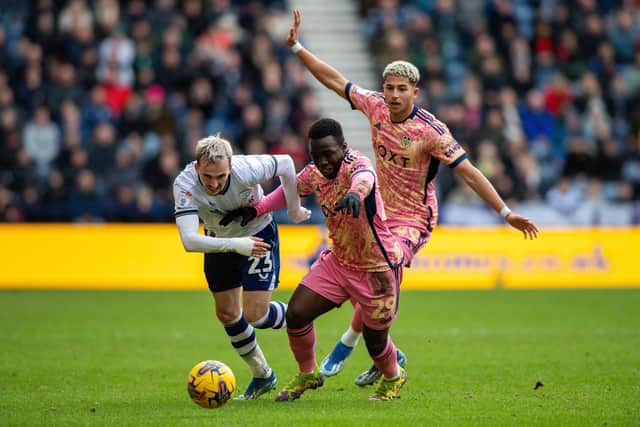 Willy Gnonto came off the bench once again at Deepdale. (Photo: Bruce Rollinson)