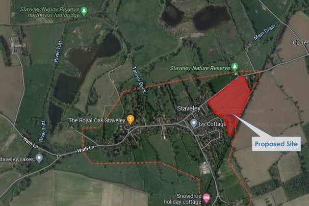 The proposed site for the homes in Staveley