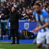 Leeds United manager Daniel Farke, pictured on the touchline during the Championship game at Huddersfield Town. Picture: Jonathan Gawthorpe