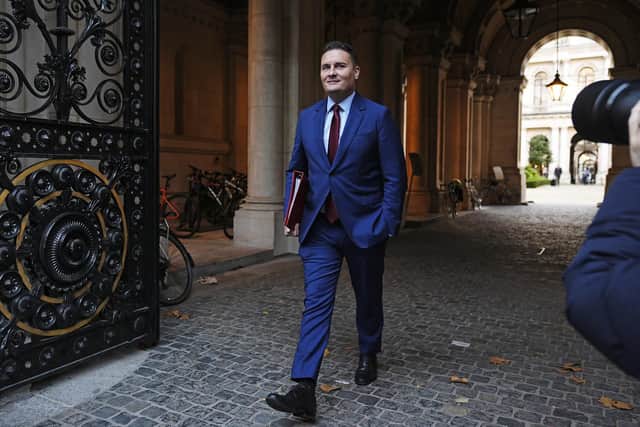 Health Secretary Wes Streeting arriving for a Cabinet meeting in Downing Street. PIC: Aaron Chown/PA Wire