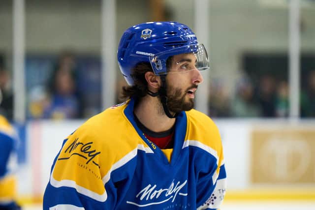 PROMINENT: American import Jake Witkowski again showed his value to Leeds Knights, scoring three goals across two nights. Picture courtesy of Oliver Portamento