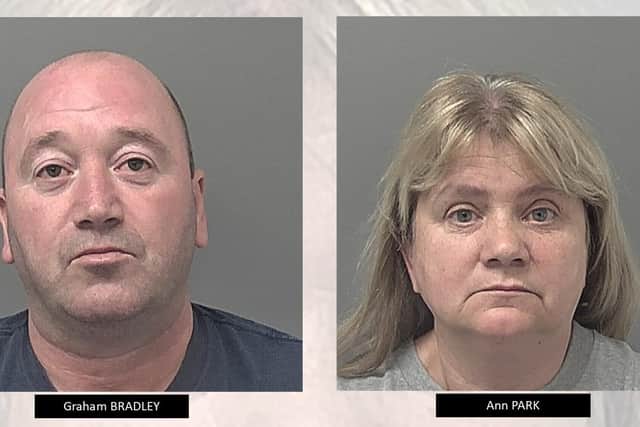 Graham Bradley and Ann Park have both pleaded guilty to conning a vulnerable man out of £75,000.