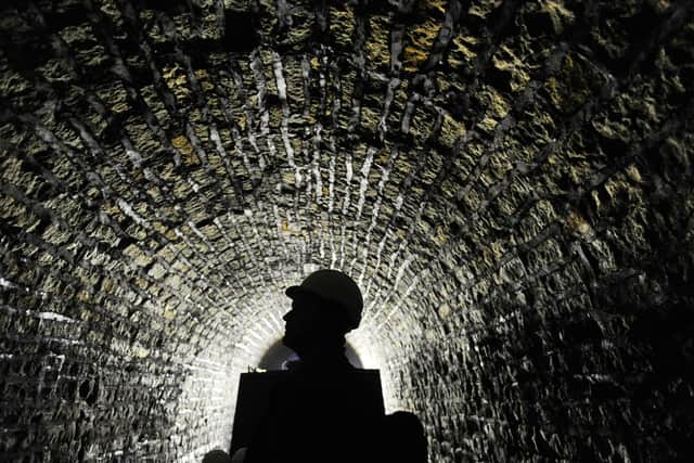 A view inside th Standedge Tunnel, Marsden. Picture by Simon Hulme