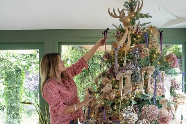 Pandora Maxton, tablescaper and interior stylist, based in York, who calls herself “Mrs Christmas’.