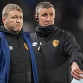 GOOD VIBES: New Doncaster Rovers assistant manager Cliff Byrne, pictured right with Grant McCann