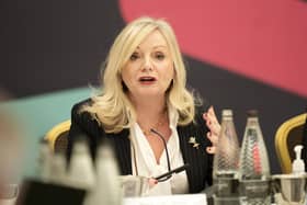 Mayor of West Yorkshire Tracy Brabin at a meeting of the Transport for the North Board in 2021. PIC:PA