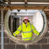 Christine Yorath at the construction site of 'The Residences at Val d'Or' Shadwell, Leeds, in March 2026. Picture: James Hardisty.