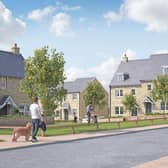 An artist's impression of the Silsden Persimmon site