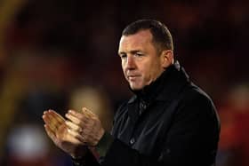 Barnsley boss Neill Collins, whose side host promotion rivals Derby County in League One on Saturday. Picture: Bruce Rollinson.