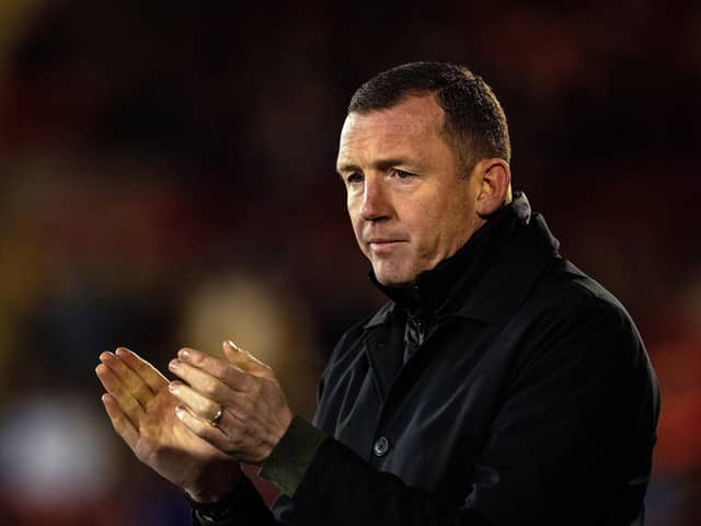 Barnsley boss Neill Collins, whose side host promotion rivals Derby County in League One on Saturday. Picture: Bruce Rollinson.