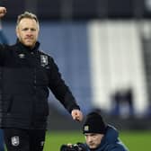 Huddersfield Town caretaker manager Jon Worthington celebrates following the Sky Bet Championship win over Sunderland at the John Smith's Stadium. Picture: Richard Sellers/PA Wire.