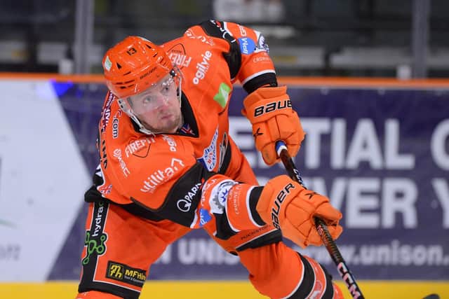 IMPRESSED: Sheffield Steelers' defenceman Davey Phillips. Picture courtesy of Dean Woolley/Steelers Media/EIHL
