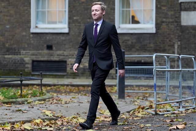 Lee Rowley, MP for North East Derbyshire, arrives at 10 Downing Street. PIC: Stefan Rousseau/PA Wire