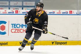 LEARNING FAST: Liam Kirk is relishing his latest challenge of playing for HC Litvinov on the Czech Extraliga, his hopes of making the NHL with Arizona Coyotes having been ended in September. Picture courtesy of Jan Jindra/HC Litvinov
