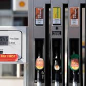 Image shows prices of petrol and diesel fuel continuing to rise at Shell petrol station, in Manchester. (Pic credit Oli Scarff / AFP via Getty Images)