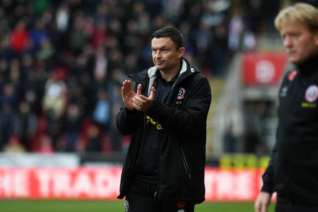 Paul Heckingbottom, manager of Sheffield United, on the touchline. PIC: Jonathan Gawthorpe