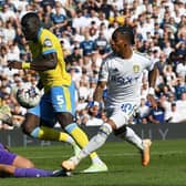 BLOCKING THE WAY: Sheffield Wednesday goalkeeper Devis Vasquez denies Leeds United's Crysencio Summerville