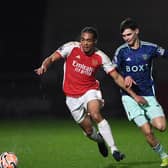 Charlie Crew has shone at youth level for Leeds United and Wales. Image: David Price/Arsenal FC via Getty Images