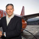 Budget airline easyJet has revealed boss Johan Lundgren will step down in 2025 after seven years at the helm as it reported improved half-year losses. (Photo by PA Media)