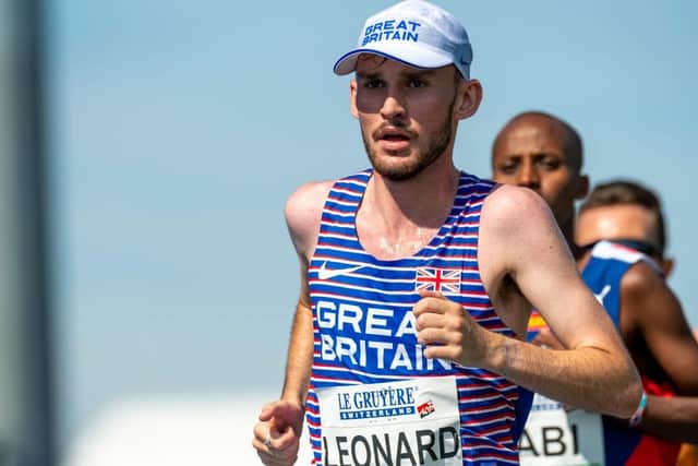 One to watch: Ampleforth's Rory Leonard representing Great Britain the  men's 10,000m during European Athletics U23 Championships in Espoo, Finland, in July. (Picture: Jurij Kodrun/Getty Images for European Athletics)