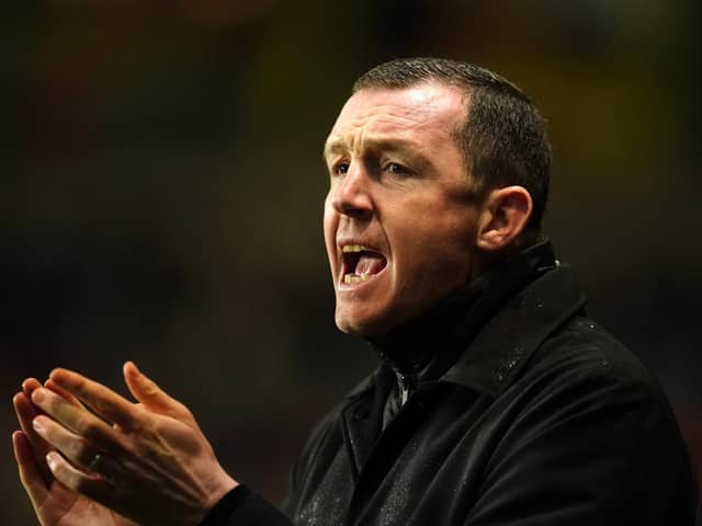 Barnsley manager Neill Collins looks on during the Sky Bet League One match at Oxford United earlier this year.