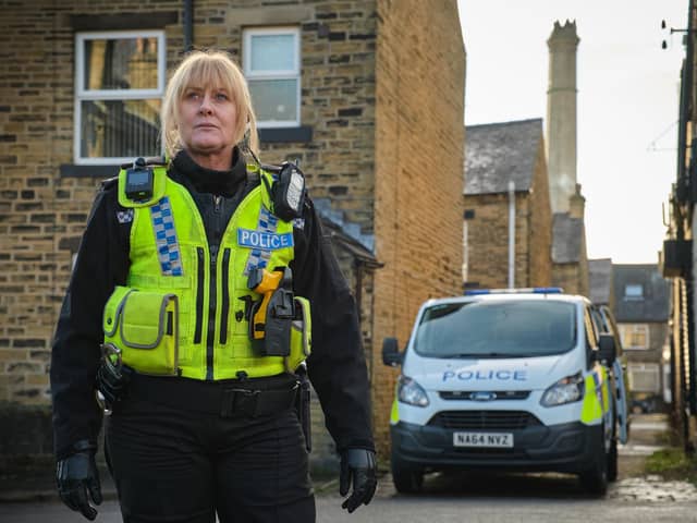 BBC handout file photo of Sarah Lancashire as Sergeant Catherine Cawood in the hit BBC show, Happy Valley.  Issue date: Friday December 30, 2022.
