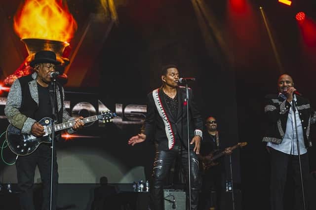 The Jacksons performed their hearts out at the Piece Hall concert on Saturday.