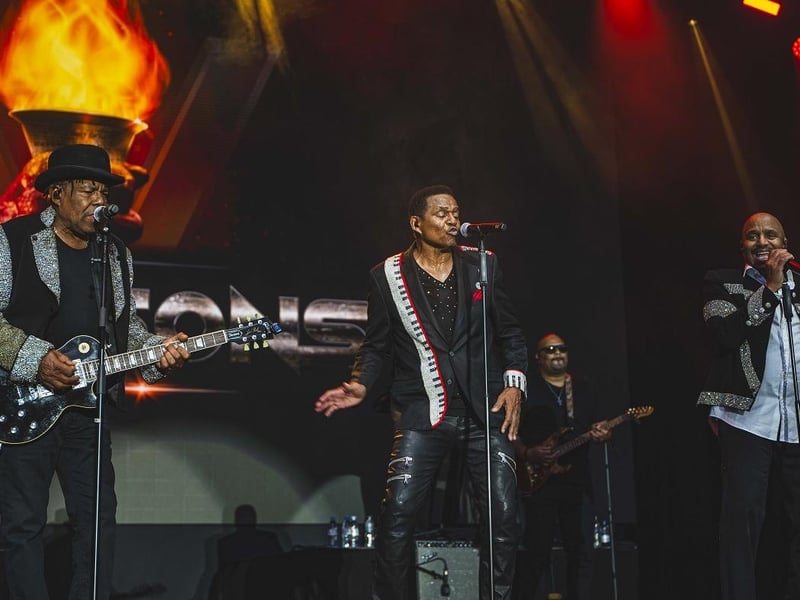 The Jacksons performed their hearts out at the Piece Hall concert on Saturday.