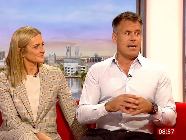 Former rugby player Kenny Logan reveals prostate cancer diagnosis in a BBC Breakfast interview with his wife Gabby Logan. The couple are urging men to get checked and will speak more about it on Gabby's podcast The Mid Point. Video: BBC.