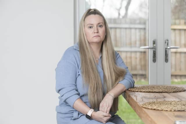 Joanna Cox, 38, who suffers with Idiopathic Hypersomnia.