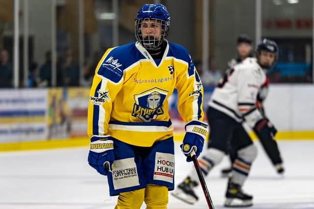 GOING NOWHERE: Forward Tate Shudra will ice with just Sheffield Steeldogs during the 2023-24 season. Picture courtesy of Oliver Portamento