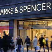 High street giant Marks & Spencer is set to return to London's blue chip share index on Wednesday after a four-year hiatus following a jump in shares on the back of resurgent sales. (Photo by Charlotte Ball/PA Wire)