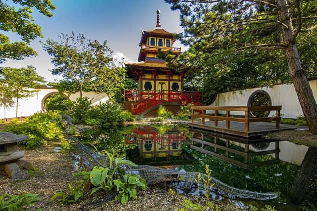 The Japanese garden and pagoda in Peasholm Park, Scarborough. (Pic credit: Tony Johnson)