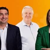 (from left) Hamish Morrison Joint CEO of BHP, Warren Mead, Chief Executive Officer of Sumer and Lisa Leighton Joint CEO of BHP. (Photo supplied on behalf of BHP)