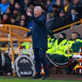WOLVERHAMPTON, ENGLAND - JANUARY 14:  West Ham manager David Moyes during the Premier League match between Wolverhampton Wanderers and West Ham United at Molineux on January 14, 2023 in Wolverhampton, United Kingdom. (Photo by Marc Atkins/Getty Images)