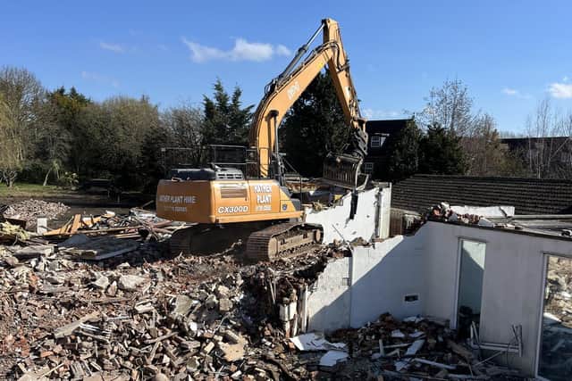 The demolition of Val D'Or.
